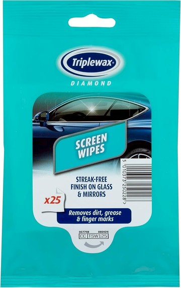 英國Triplewax玻璃清潔擦拭紙(25張)