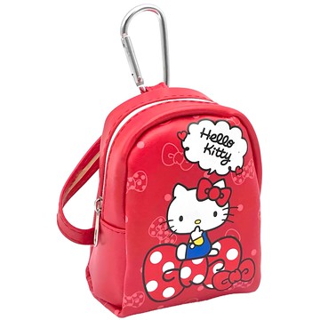 Hello Kitty 凱蒂貓 PU 背包式零錢袋 紅色  9 x 12 x 5cm