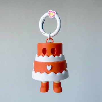 Zou Cake 鑰匙圈 - 愛心/泰式奶茶