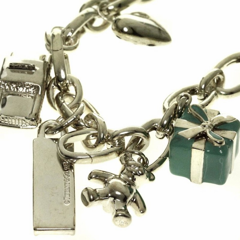 最安値　ティファニー クラスプ リンク シルバー ブレスレット OLD TIFFANY & CO. Round Clasp Link Bracelet Sterling Silver