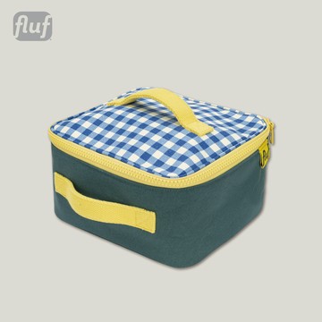 大方午餐包【經典藍格】-加拿大Fluf有機棉
