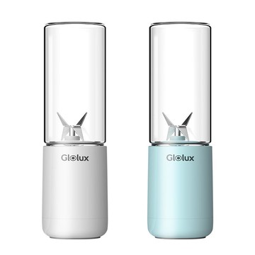 Glolux 隨身果汁機 簡約白湖水藍