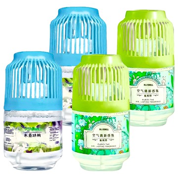 鳥籠香薰 Set 4個 空氣清新香薰  藍風鈴/木質珙桐  1組  260ml