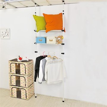 H&R安室家 頂天立地多功能收納衣架