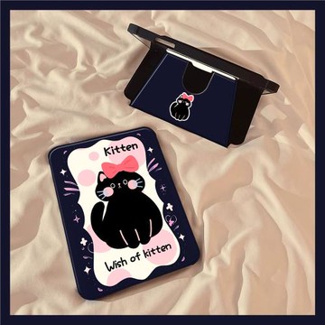 蝴蝶結黑貓適用三星S7FE保護殼S9新款11寸12.4旋轉360度Galaxy Tab S10+平板殼10.9高級感A9防摔S7Plus支架A8