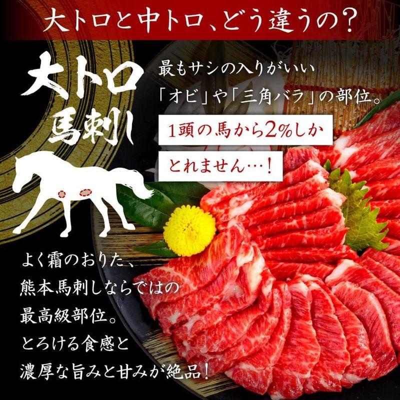 馬刺し 熊本 国産 極上霜降り2種食べ比べセット約5人前 250g 大トロ 中トロ 熊本馬刺しドットコム 特上 ギフト 九州グルメ