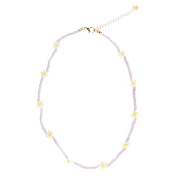 Sweet Lil' Monster 怪獸寶貝 淡水珍珠項鍊 小雛菊 天然石 日本珍珠 14K鍍金  42cm + 5cm 延長鍊