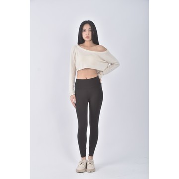 (S) 高腰運動瑜珈黑色長褲二手衣