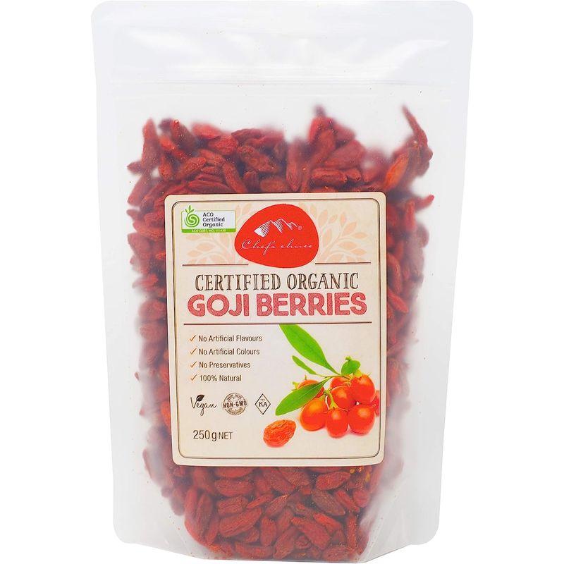 シェフズチョイス 有機クコの実 Organic Goji Berries 有機JAS (250g1袋)