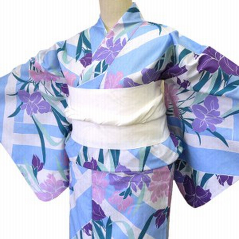 着物美人 送料無料 浴衣 2点セット 変り織り 女浴衣 浴衣女性 半幅帯白 浴衣帯 帯付き 浴衣セット 木綿浴衣 木綿着物 街着 大人 女性用 M 通販 Lineポイント最大1 0 Get Lineショッピング