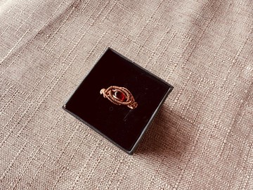 230631 wire wrapping 石榴石 銅線 繞線 介指