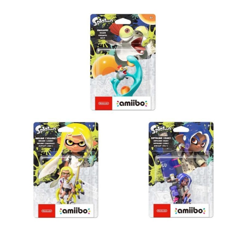 amiibo トリプルセット [インクリング【イエロー】/オクトリング【ブルー】/コジャケ](スプラトゥーン3) | LINEショッピング