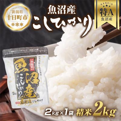 ふるさと納税 十日町市 魚沼産 コシヒカリ 2kg (お米の美味しい炊き方ガイド付き)