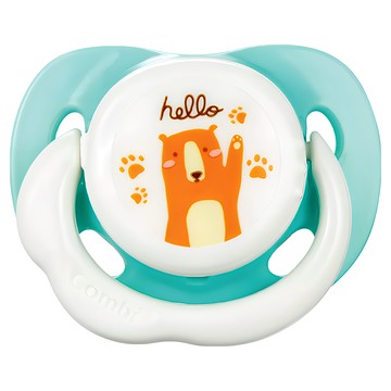 Combi 康貝 極淨日用安撫奶嘴 奶嘴內部可清洗 小兒齒科醫生監製 適合亞洲寶寶  0歲以上  甜藍熊  1個