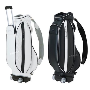 新款拉桿高爾夫球包男女通用高爾夫包標準球桿包pu 防水便攜帶輪