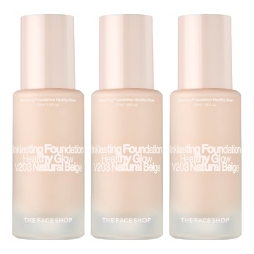 THE FACE SHOP 菲詩小舖 fmgt 台灣公司貨 貼妝恆潤粉底液 SPF35 PA++ 35ml  V203  3瓶