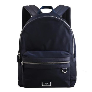 BALLY 6301132 NYGEL 浮雕LOGO輕量尼龍商旅後背包.深藍
