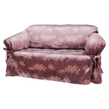 Cotton Field 棉花田傢飾 光燦緹花雙人沙發便利套，100%聚酯纖維，適用寬140~160cm/深80~90cm/高75~100cm  藕紫色  1個