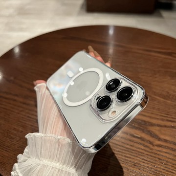 冰透 磁吸無線充 自帶鏡頭膜 手機殼 防摔殼 適用 蘋果 iPhone 14 13 12 Pro Max i14 保護殼