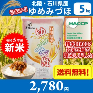 北陸・石川県産 ゆめみづほ 5kg 送料無料!!(北海道、沖縄、離島は別途700円かかります。)