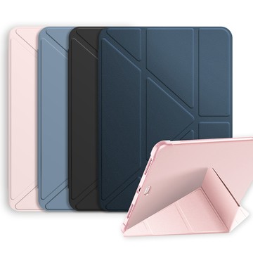 VXTRA 氣囊防摔 2024 iPad mini 7 / mini 6 共用 Y折三角立架皮套 內置筆槽