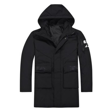潮流男裝韓版冬季新款中長款連帽加厚保暖男士羽絨服羽絨大衣