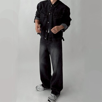 正韓奢華感牛仔棉休閒套裝 夾克外套 牛仔長褲 2色 YUPPIE 預購商品 0909