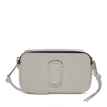 Marc Jacobs - White Leather The Snapshot Crossbody Bag Uni