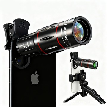 特價💖演唱會拍攝神器高清單筒望遠鏡18X看臺手機外置長焦鏡頭高倍拍照手機穿墻夜視放大鏡 成人單筒高清高倍望遠鏡 手機拍照