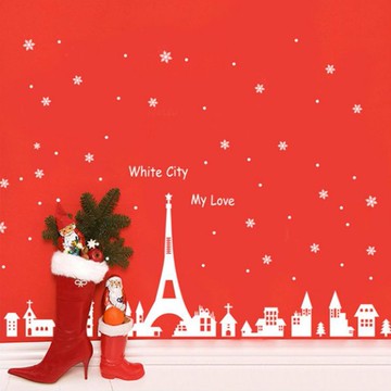 JB Design - 時尚壁貼-雪花巴黎 (60cm*45cm)