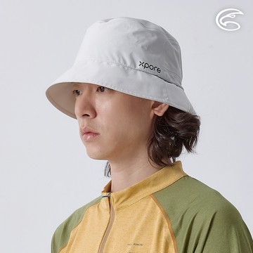 ADISI 輕量Xpore-3L防水高透氣漁夫帽 AH24017 雲石白 (M-L)｜微多孔膜 超撥水 防風 防水 防潑水 防水帽