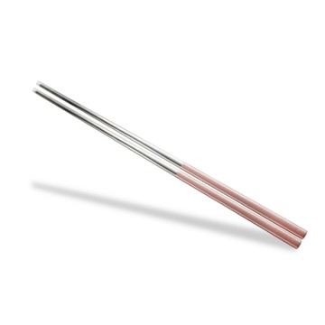 【Caldo卡朵生活】銀璀璨304不鏽鋼環保筷-薔薇粉