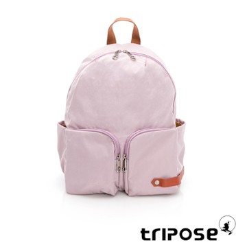 tripose CUBI微皺尼龍輕量後背包(大)手毬紫