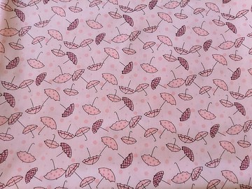 醫護雙層手術帽、工作帽、烘培帽  淡粉小雨傘 薄棉款