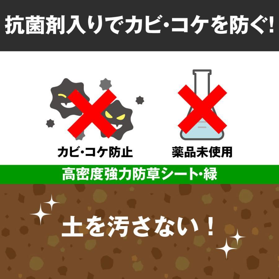 防草シート 1.5m×30m  農用シート 草よけ 除草 高耐久 耐用年数 約5-6年 抗菌剤＋UV剤入り 厚み0.4ｍｍ 砂利下 人工芝下 高密度強力防草シート・緑 国華園