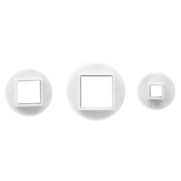 ibili 翻糖推壓模3件組  1組  方型