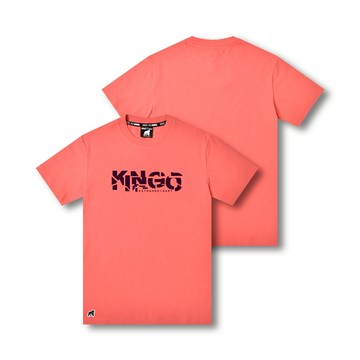 KINGO女款｜橘紅印花T恤 512121｜官方直營