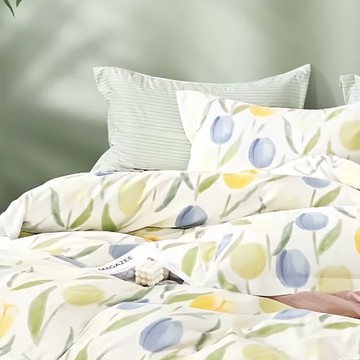 吸濕排汗萊賽爾纖維兩用被床包組  加大  鬱金小筑