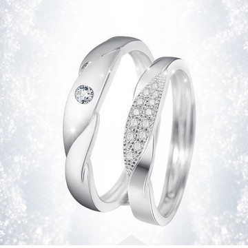 隔日到貨 誓約 明星同款 情侶對戒 男女 情人節禮物 可調式戒圍 一對戒指的價格A365