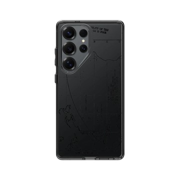 Galaxy S25 Ultra Clear 酷墨灰 - NASA - 火箭軌跡 (Black)