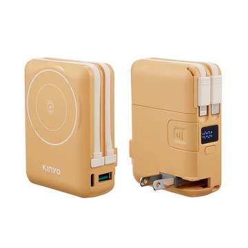 【KINYO】KPB-2656 10000mAh 九合一行動電源 黃色【三井3C】