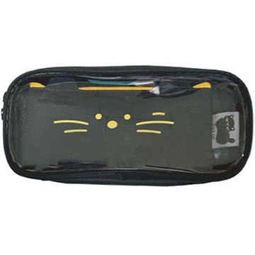 萌友雙層子母筆袋(黑貓)