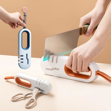 【Reddot 紅點生活】 四合一可掛輕巧止滑磨刀器