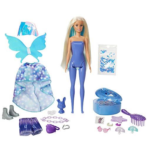 Barbie Color Reveal Peel Doll Set with 25 Surprises, Fairy Fantasy