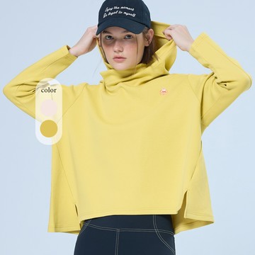 元動力 甜點熊空氣層連帽開襟上衣(兩色；S-L)