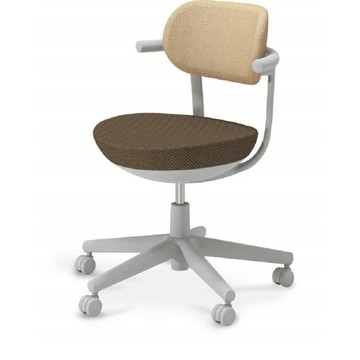 Pallo 日系質感人體工學辦公椅(撞色)-布質椅背 卡其\咖