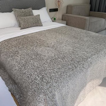 輕奢簡約床尾毯床尾巾搭毯床搭巾蓋毯美式田園風民宿酒店客棧床旗
