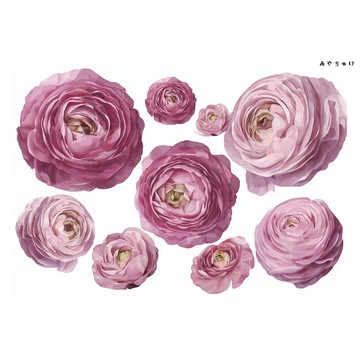 【10月新品4】20-22-0082 裁切紙張・拼貼素材 陸蓮花