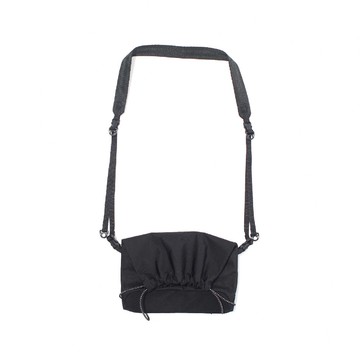 肩背包 Textured Twill Drawstring 黑 斜背  FTT36261B0005
