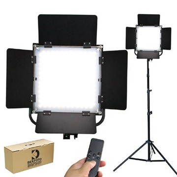 Aputure 四葉片可調色溫遙控平板攝影燈LED680A-外拍單燈組直播燈影視燈持續燈可裝電池外拍燈高顯色自然光高演色